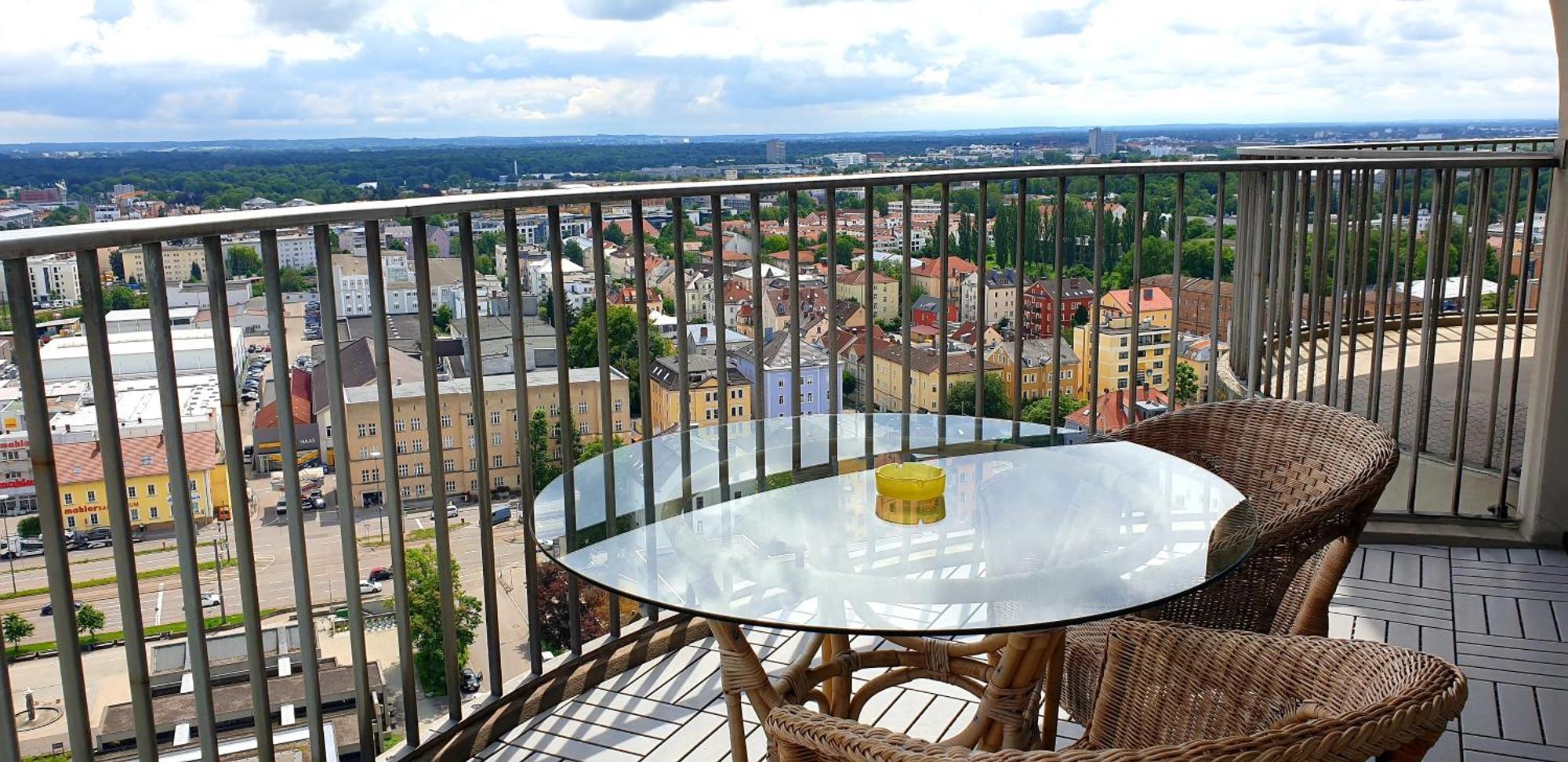 Suite-Xxi City View Hotelturm Augsburg Eksteriør billede